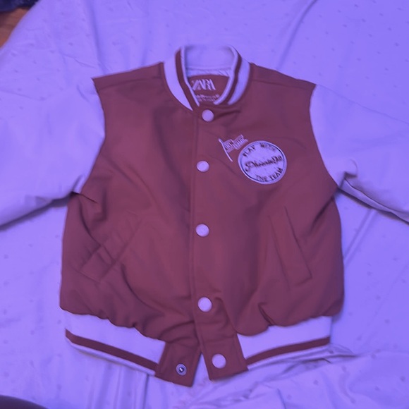 Baby Lether men’s jacket Zara red and white - Picture 1 of 4